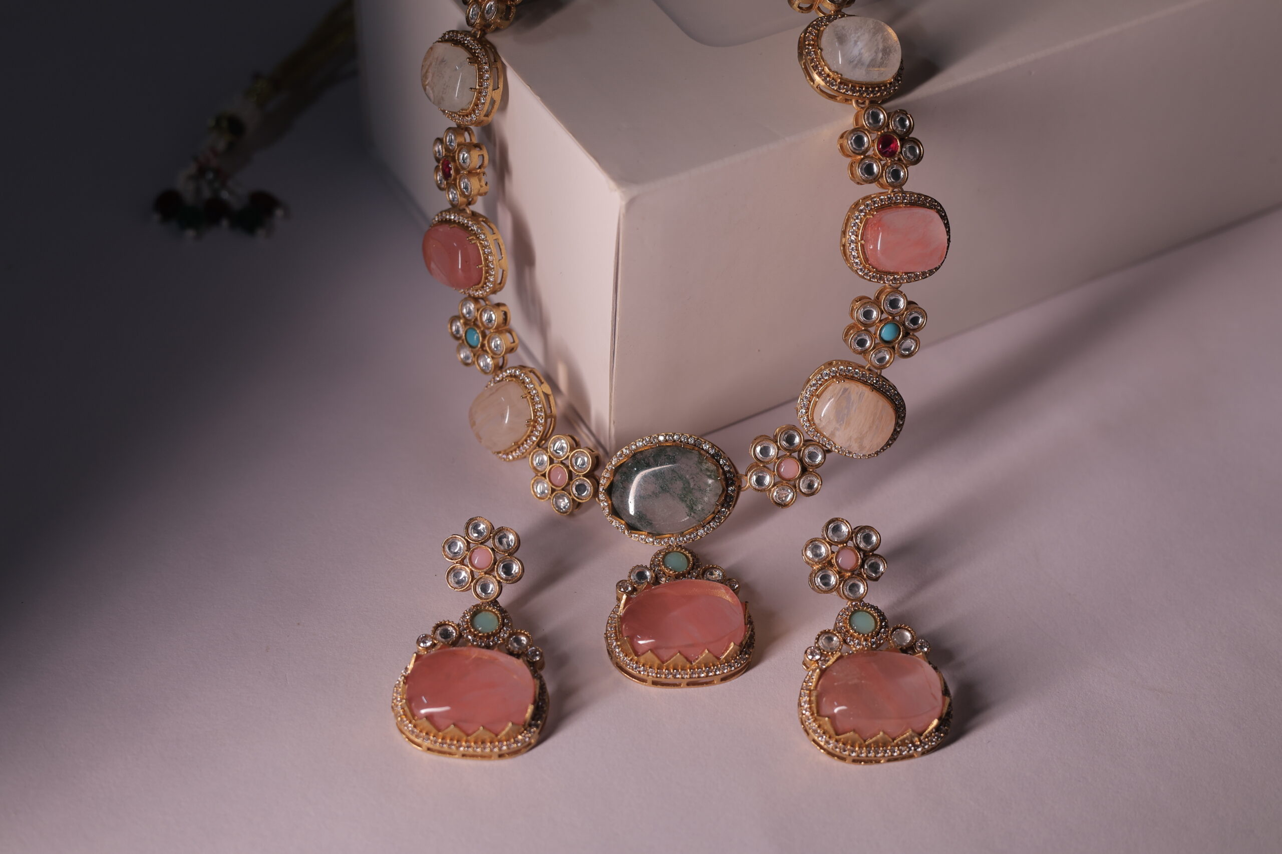 Rivsam Multicolour Heritage Statement Necklace Set - Image 2