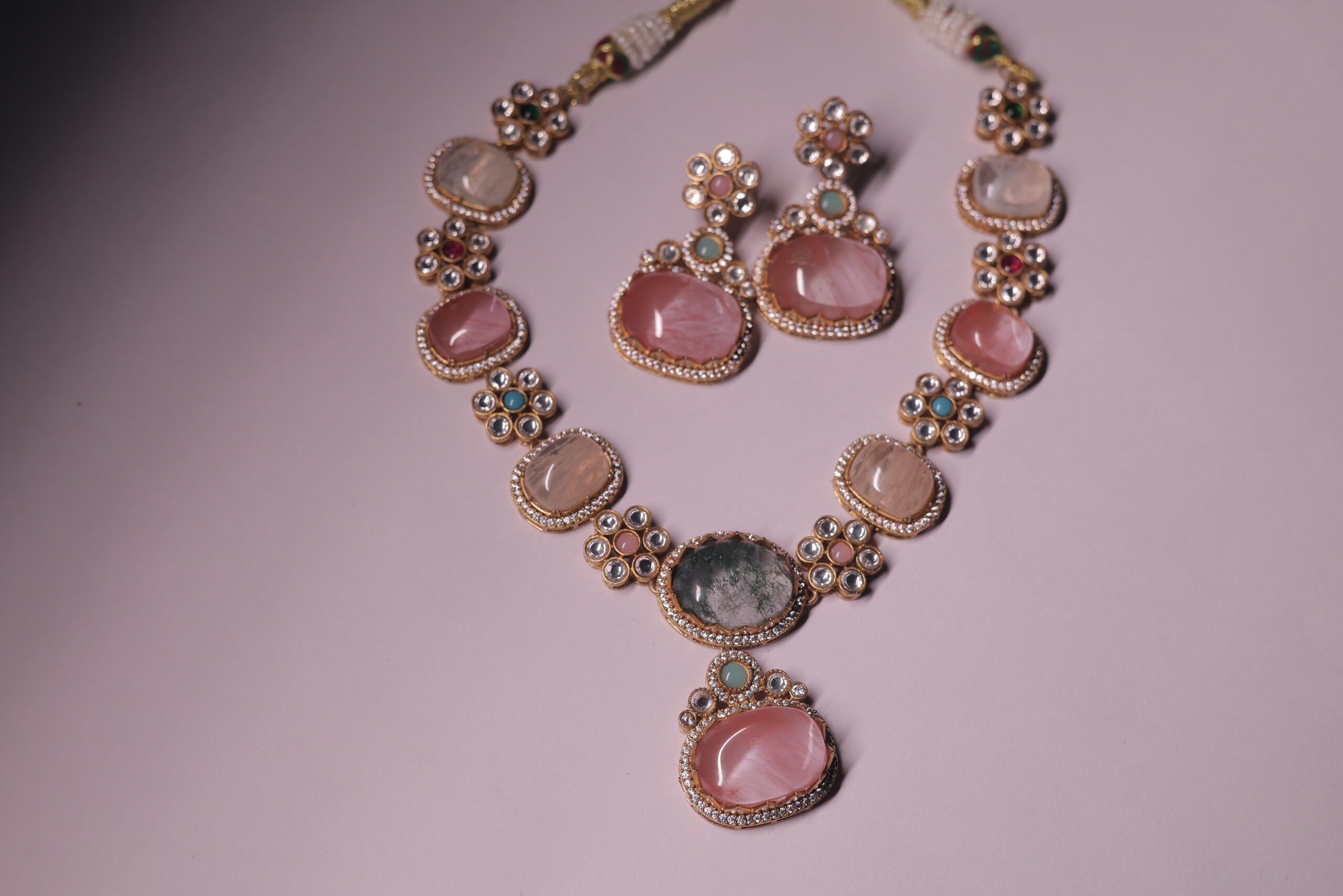 Rivsam Multicolour Heritage Statement Necklace Set - Image 5